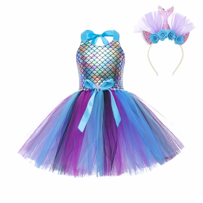 Mermaid princess dress2
